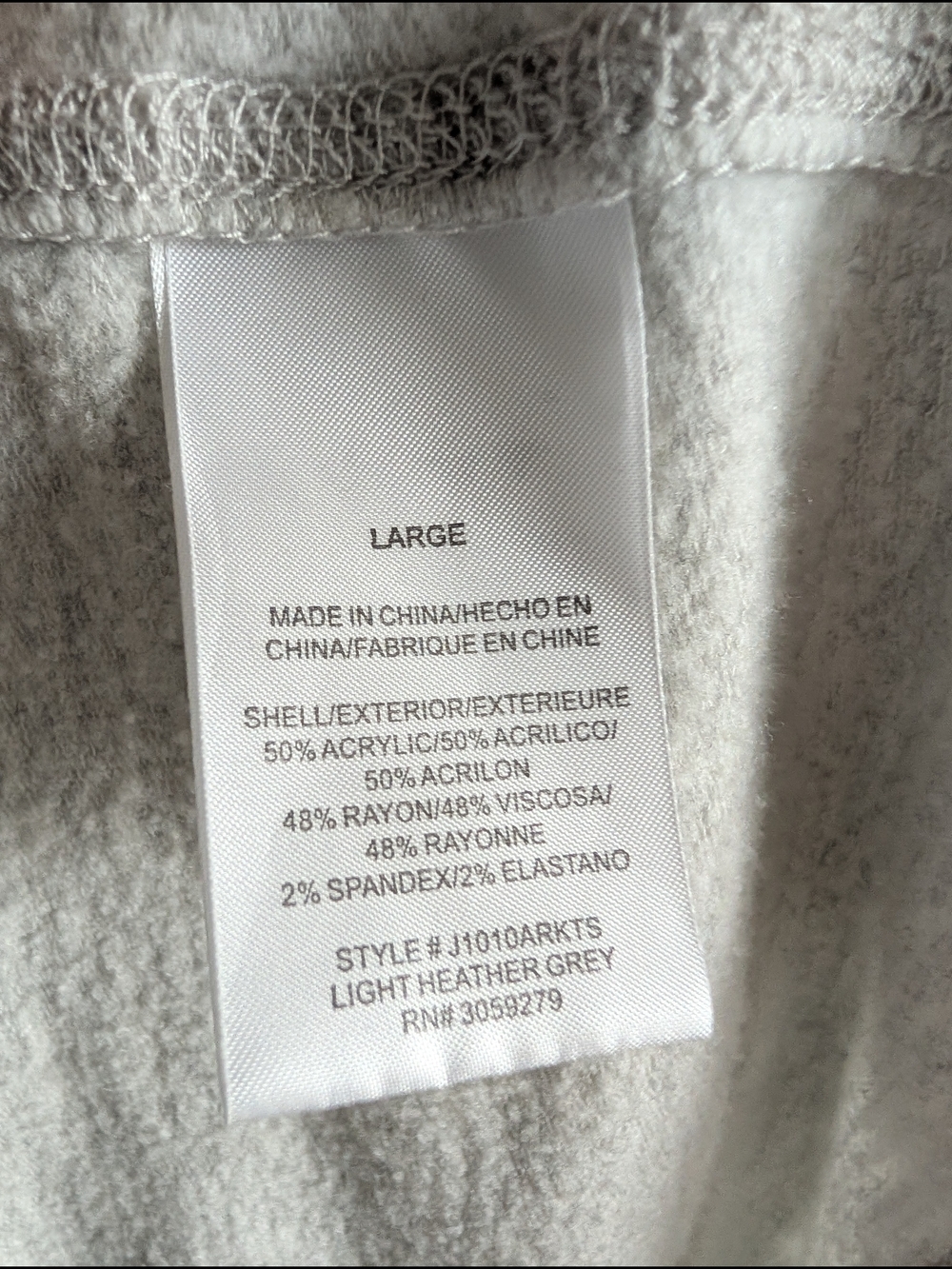 Thread & Supply Ribbed Open-Front Duster Cardigan Heather Gray - Picture 6 of 6